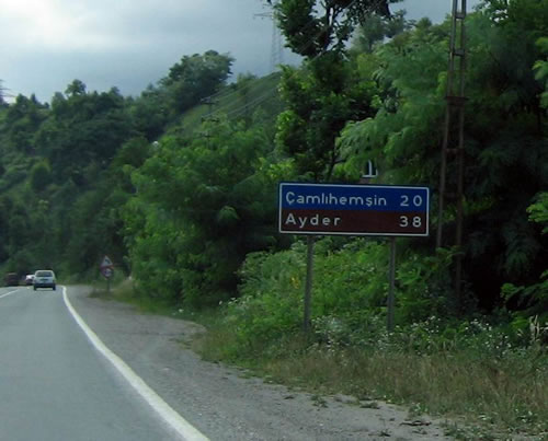 Ayder yaylası yolu